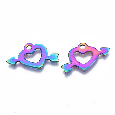 Ion Plating(IP) 201 Stainless Steel Pendants STAS-S119-135-1