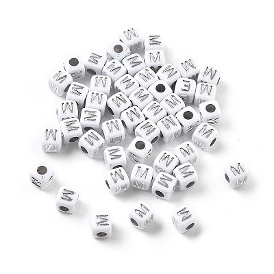 Opaque Acrylic Beads OACR-D282-06M-1