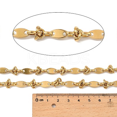 304 Stainless Steel Oval with knot Link Chains CHS-F022-03G-1