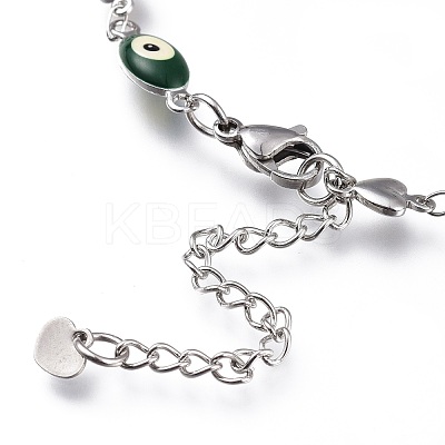 304 Stainless Steel Link Bracelets BJEW-M203-05P-A-1