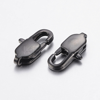 304 Stainless Steel Lobster Claw Clasps Ion Plating(IP) STAS-F148-18x8.5-08B-1