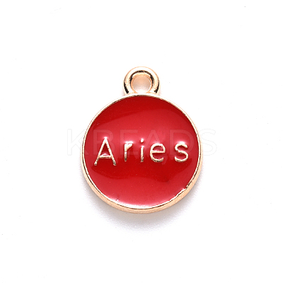 Alloy Enamel Pendants X-ENAM-S124-01A-07A-1