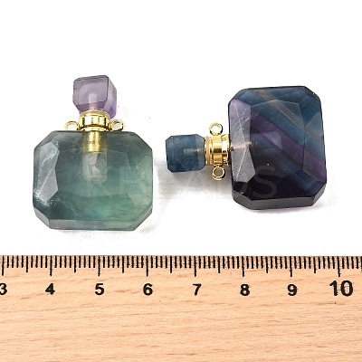 Gemstone Perfume Bottle Pendants G-L623-11G-1