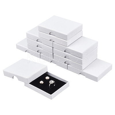 Rectangle Cardboard Paper Jewelry Set Boxes LS-CON-WH0086-100C-1
