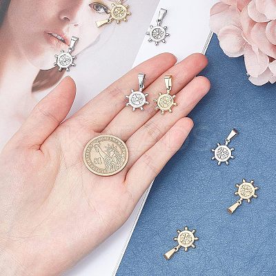 304 Stainless Steel Pendants STAS-UN0015-04-1
