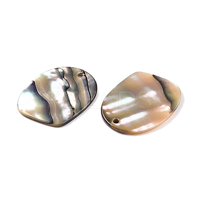 Natural Paua Shell Pendants X-SHEL-T020-11A-1