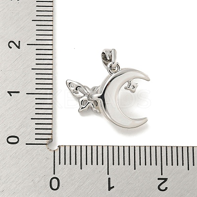 Brass Micro Pave Clear Cubic Zirconia Pendants KK-P275-17P-1