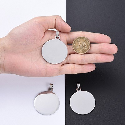Tarnish Resistant 304 Stainless Steel Pendants LS-STAS-I140-01B-S-1