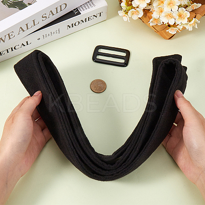 Tie a Knot Cloth Waist Belts with Buckle AJEW-WH20003-08C-1