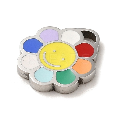 304 Stainless Steel Enamel Charms STAS-L022-290P-1