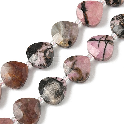 Natural Rhodonite Beads Strands G-D316-A14-1