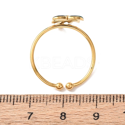 304 Stainless Steel Cuff Open Rings RJEW-C151-03B-G-1