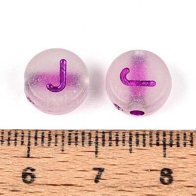 Luminous Frosted Acrylic Beads FACR-T008-02J-1