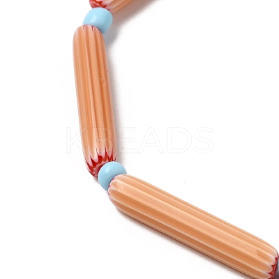 Handmade Lampwork Chevron Beads LAMP-Z019-01-01M-1