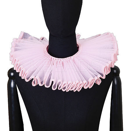 Detachable Lady's Gauze Fake Collar AJEW-WH20042-91C-1