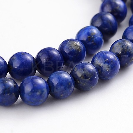 Natural Lapis Lazuli Round Bead Strands G-F231-02-4mm-1