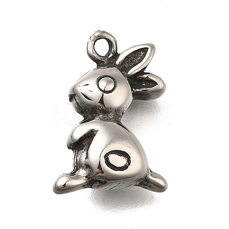 Retro 304 Stainless Steel Pendants STAS-L284-16AS-01-1
