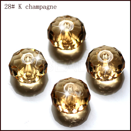 Imitation Austrian Crystal Beads SWAR-F068-3x4mm-28-1