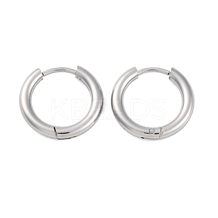 Tarnish Resistant 202 Stainless Steel Huggie Hoop Earrings EJEW-O087-06F-P-01-1