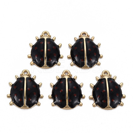 Alloy Enamel Pendants ENAM-N055-027E-NR-1