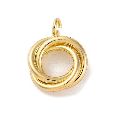 Ion Plating(IP) Brass Pendants KK-U042-09G-1