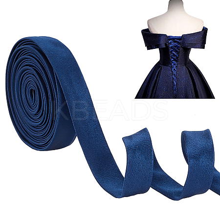Cloth Cord for Women's Wedding Dress Zipper Replacement SRIB-WH0007-08B-1