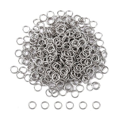 Tarnish Resistant 304 Stainless Steel Open Jump Rings LS-STAS-Q186-02-4x0.6mm-1