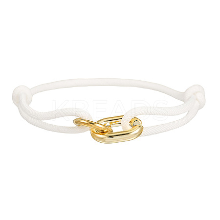 CCB Plastic Oval & Ring Link Bracelets WG5024D-05-1