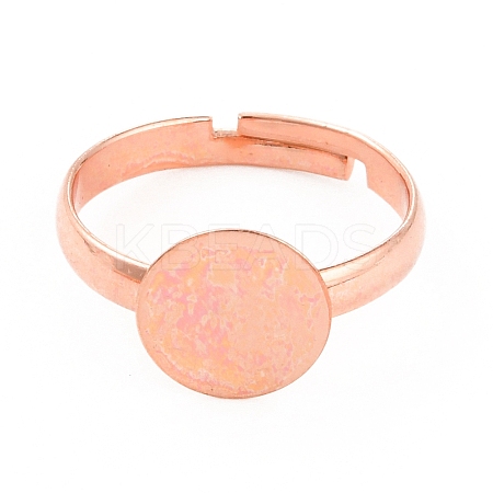 Adjustable Brass Finger Rings Components KK-WH0054-22C-RG-1