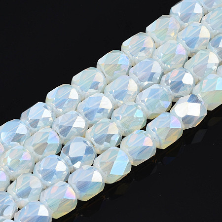 Electroplate Glass Beads Strands EGLA-N002-13-A14-1