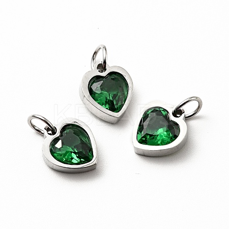 304 Stainless Steel Pendants STAS-D189-06P-10-1
