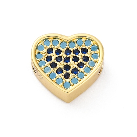 Brass Cubic Zirconia Beads LS-KK-S510-41G-02-1