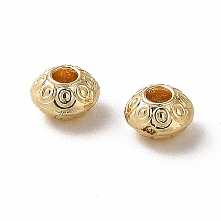 Rack Plating Zinc Alloy Spacer Beads PALLOY-F305-01G-1