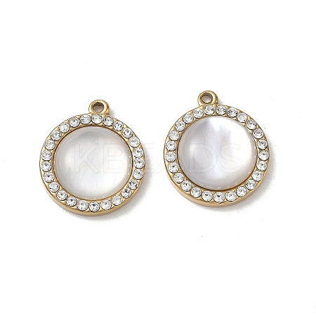 Natural Freshwater Shell Pendants SA-CBA11D7-19A-G-1