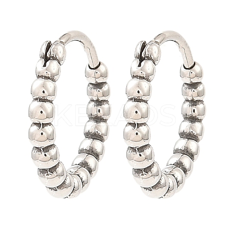 316 Surgical Stainless Steel Hoop Earrings EJEW-D096-05E-AS-1