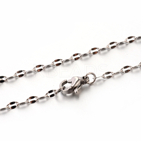 Tarnish Resistant 304 Stainless Steel Link Chain Necklaces LS-STAS-M174-051P-A-1