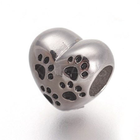 Retro 316 Surgical Stainless Steel European Style Beads OPDL-L013-07AS-1