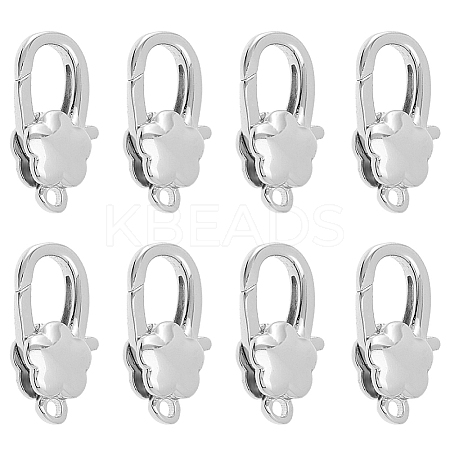 8Pcs Brass Lobster Claw Clasps KK-HS0001-54P-1