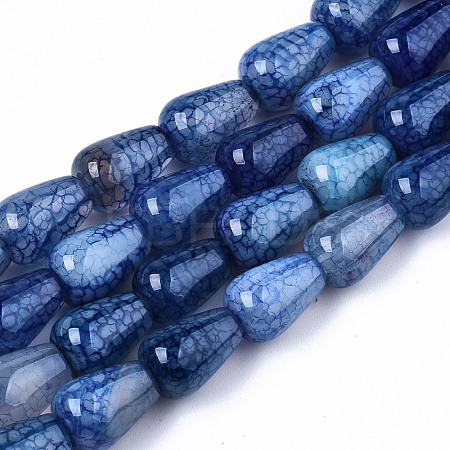 Natural Crackle Agate Beads Strands X-G-S359-243E-1