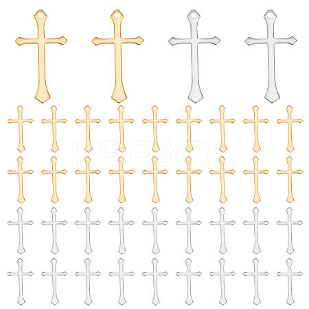 40Pcs 2 Colors Brass Pendants KK-AR0004-56-1