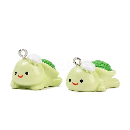 Cute Opaque Resin Pendants RESI-I345-01P-01-1