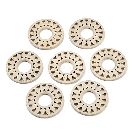 (Defective Closeout Sale: Wormhole) Wood Hollow Sunflower Crystal Ball Holders WOOD-XCP0002-11-1