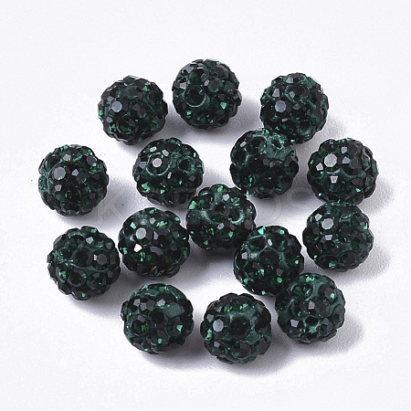 Pave Disco Ball Beads RB-T017-02-08-1