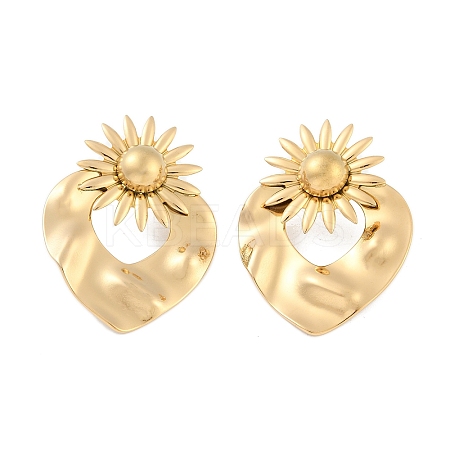 304 Stainless Steel Stud Earrings EJEW-S224-03G-1