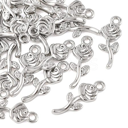 SHEGRACE Brass Rose Charms XGR0164P-105P-1