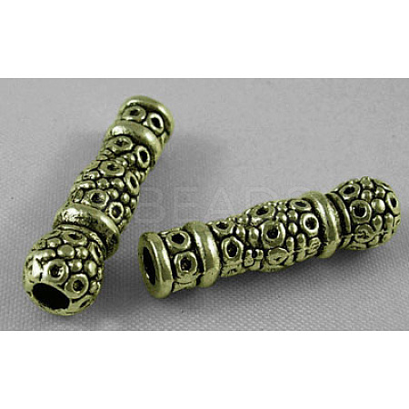 Tibetan Style Alloy Tube Beads X-MLF0658Y-1
