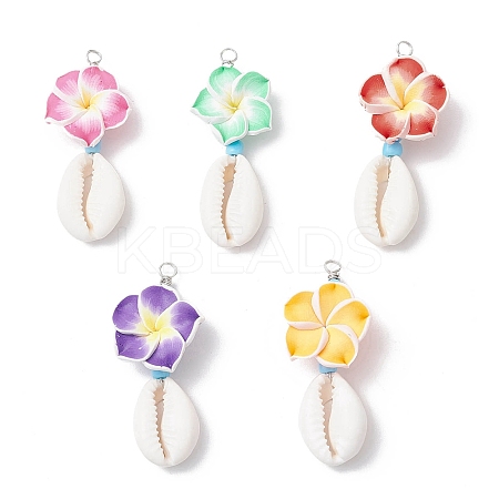 Flower Pendants PALLOY-JF03784-1