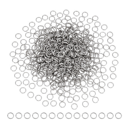 500Pcs Non-Tarnish 304 Stainless Steel Split Rings STAS-UN0065-26P-03-1