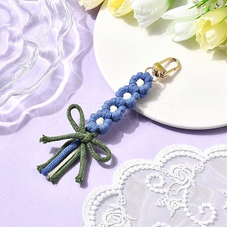 Cotton Pendant Decorations HJEW-TA00396-04-1