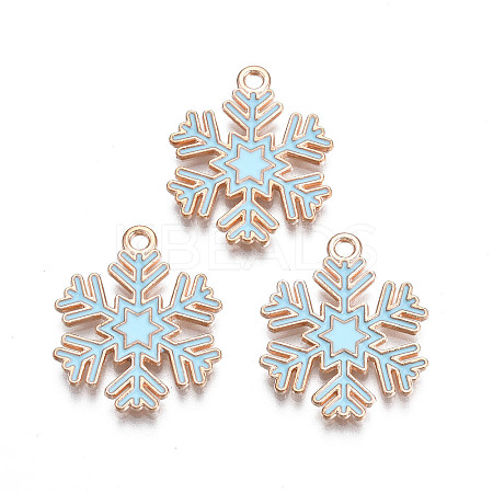Christmas Style Alloy Enamel Pendants X-ENAM-Q442-68A-1